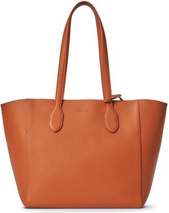 Shinola Runabout Pebble Leather Tote in Rust at Nordstrom