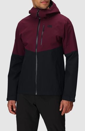 Outdoor Research Foray 3L Waterproof Jacket in Winterberry/Black at Nordstrom, Size Xx-Large R