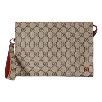 Gucci Pouch With GG Detail Beige Ebony Supreme 768255-FACQC-9752