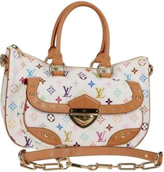 Louis Vuitton Tweedehands Canvas handtassen - Dames - Vintage Handtas - Wit - ONE Size - Leer - Vintage