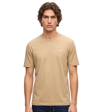 HUGO BOSS Beige Regular Logo Shirt