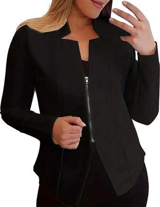 Generic Bolero Jacket for Evening Dress, Short Blazer, Short Sporty Elegant Summer Jersey, Oversize, Modern, Lightweight, Large Sizes, Suit Jacket, Waisted Tw