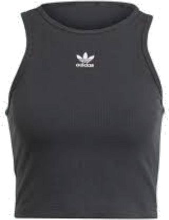 adidas (WMNS) adidas Essentials Rib Tank Top Asia Sizing Black IJ8251