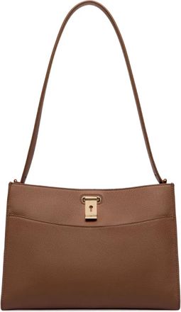 Bally Borsa a spalla in pelle Lock Me - Marrone