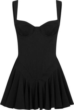 Dsquared2 Black Sweet Heart Neck Mini Dress