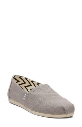Toms Alpargata Slip-On in Morning Dove Heritage Canvas at Nordstrom, Size 5.5