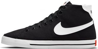 Nike (WMNS) Nike Court Legacy Canvas Mid Black White Orange DD0161-001