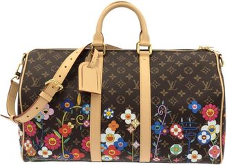 Louis Vuitton Marron Coated Canvas Boston Bag (Pre-Owned)