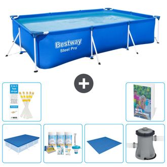Bestway Piscina Bestway Steel Pro Rectangular - 300x201x66 Cm - 7-piezas S77