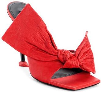 Givenchy Boudoir Bow Slide Sandal in Vermillon at Nordstrom, Size 10Us