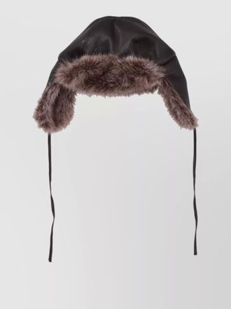 Parosh hat featuring ear flaps and faux fur
