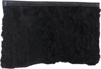 Loewe Pre-owned Clutches, female, Black, Size: ONE SIZE Pre-owned Leather Pouch