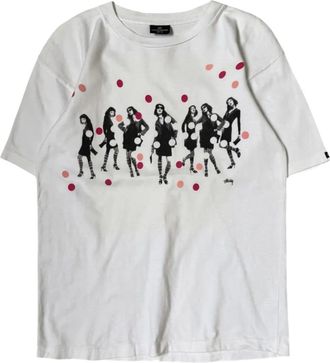 St&uuml;ssy graphic-print T-shirt - men - Fabric - M - White