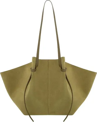 Yuzefi Womens Shoulder Bag Mochi Brown Leather