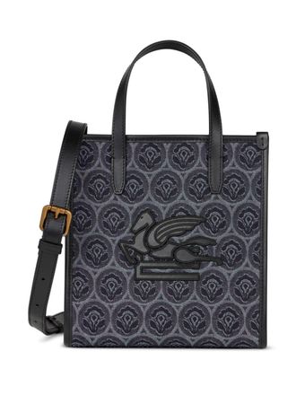 Etro small Love Trotter denim tote bag - Blue