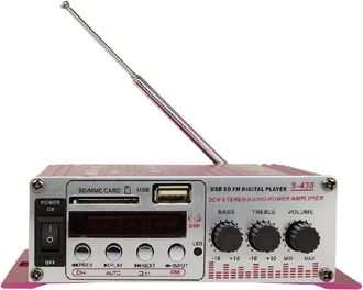 Trade Shop Trade Shop - Amplificatore S-430 Hi-fi Usb Per Auto Car Audio Stereo Mp3 Mp4 Cd Mini Digitale