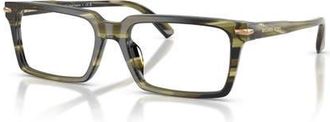 Michael Kors 54mm Rectangle optical glasses in Green at Nordstrom