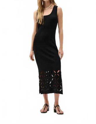 Joseph Ribkoff Knit Cut-Out Dress In Black