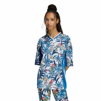 adidas T-shirt met V-hals en print FARM RIO