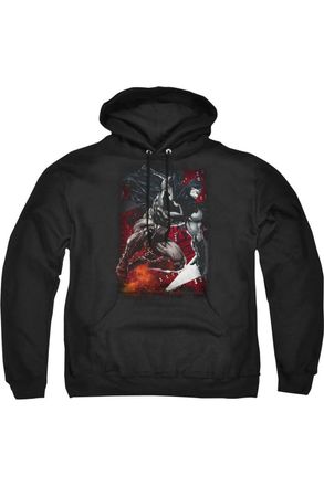 Gildan Batman Sparks Leap Adult Pull Over Hoodie / Hooded Sweatshirt