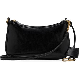 Mango Faux Leather Crossbody Bag in Black at Nordstrom