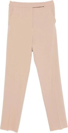 Max Mara Elegant Suvi Pant - Dames - Slim Fit Broeken - Beige - XS - Broeken