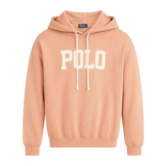 Polo Ralph Lauren Logo Lichtgewicht Fleece Hoodie - Dames - Hoodies - Oranje - M - Katoen - Hoodies & sweatvesten