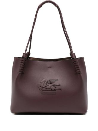 Etro small Libra leather shoulder bag - women - Leather - One Size - Red