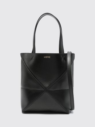 Loewe Borsa tote piccola Puzzle Fold in pelle di vitello con doppio manico
