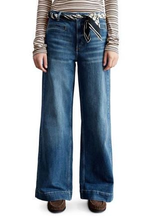& Other Stories Wide Leg Jeans in Mid Wash at Nordstrom Rack, Size 12