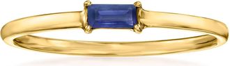 RS Pure by Ross-Simons Sapphire-Accented Ring in 14kt Yellow Gold