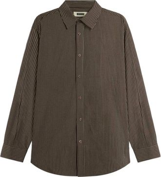 Woodbird Heren, Overhemden, Bruin, Maat: XS