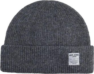 Pepe Jeans London Accessoires, Heren, Grijs, ONE Size, Wol, West Beanie