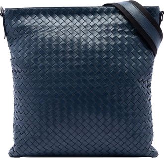 Bottega Veneta Pre-owned Bottega Veneta Nappa Intrecciato VN Crossbody Unisex LW6HITFMYUS019NV