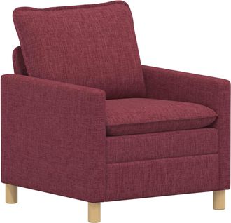 vidaXL Sof&aacute; Rojo Vino 76 X 81 X 87,5 Cm Tela Vidaxl