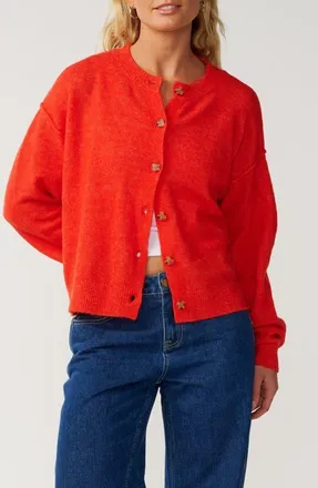 Rip Curl Emily Cardigan in Red at Nordstrom, Size X-Small