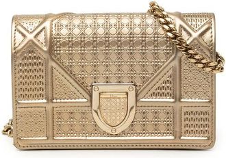 Dior Pre-owned Dior Baby Metallic Patent Microcannage Diorama Flap Ladies 40DEPI0FOHN7BZ2U