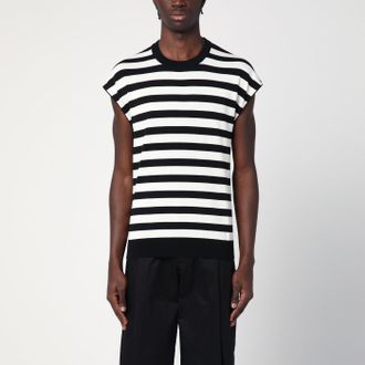 Dolce & Gabbana Maglia kimono smanicata a righe