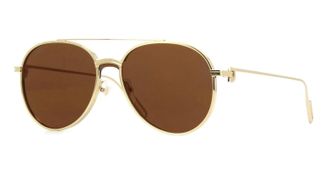 Cartier C de Cartier Brown Pilot Unisex Sunglasses CT0273S 002 99
