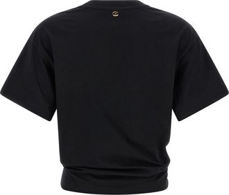 Paco Rabanne Womens Black Cotton T-Shirt
