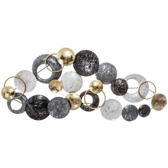 Atmosphera Atmosphera - Decoraci&oacute;n De Pared Azul De Metal 93 X 43 Cm Cr&eacute;ateur DInt&eacute;rieur