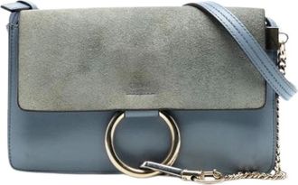 Chlo&eacute; Pre-owned Cross Body Bags, female, Blue, Size: ONE SIZE Pre-owned The Faye Crossbody