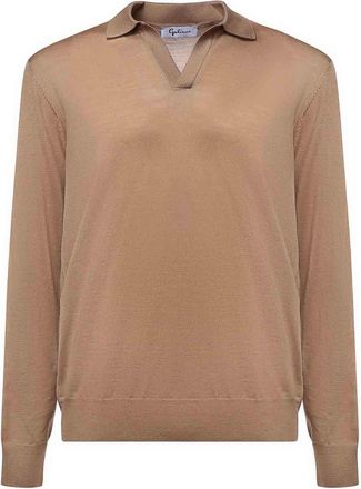 Giuliano Galiano Wool Polo Sweater
