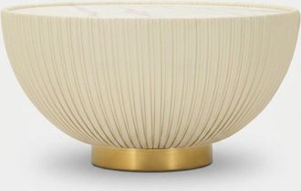 Mauro Ferretti Mesa Baja Mauro Ferretti Elge Crema 71x38 Cm M&aacute;rmol