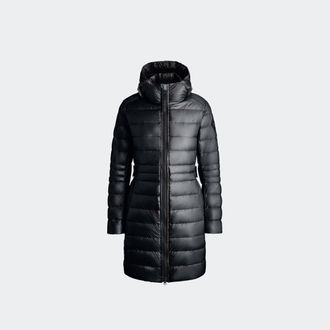 Canada Goose Manteau &agrave; capuchon Cypress Black Label (Femmes, Smokey Sage, TP)