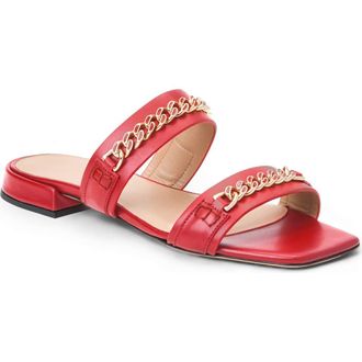 Bruno Magli Brunella Slide Sandal in Berry Nappa at Nordstrom, Size 10.5