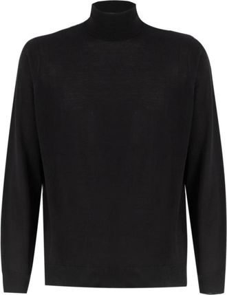 Drumohr Moderne pasvorm trui voor warmte - Heren - Coltruien - Zwart - XL - Truien & Vesten