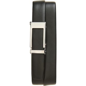 Nordstrom Lewis Leather Belt in Black at Nordstrom, Size 40