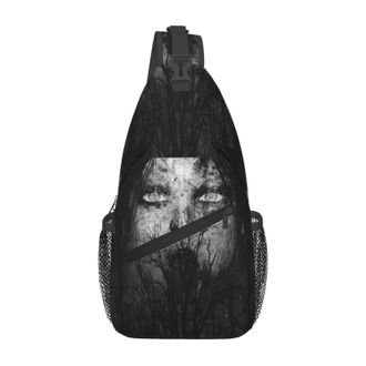 Generic Scary Ghost Woman Woodshorror Cross Body Bag Trendy Chest Bag Anti Theft Backpack For Outdoors Men Shopping