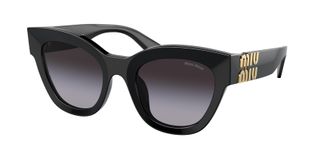 Miu Miu Grey Gradient Cat Eye Ladies Sunglasses MU 01YSF 1AB5D1 51